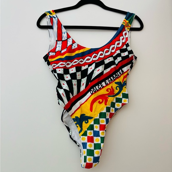 Dolce & Gabbana Colorful One Piece Swimwear or Leotard - Picture 1 of 8